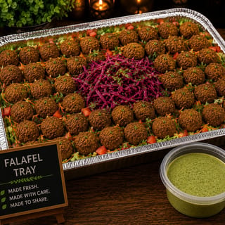 Falafel Tray + Tahini Sauce