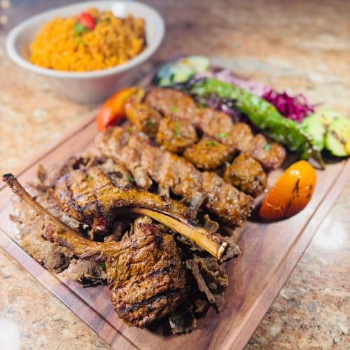 Mixed Lamb/Beef for 2 + 1 Pita.