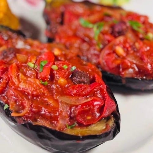 Stuffed Eggplant Tray.