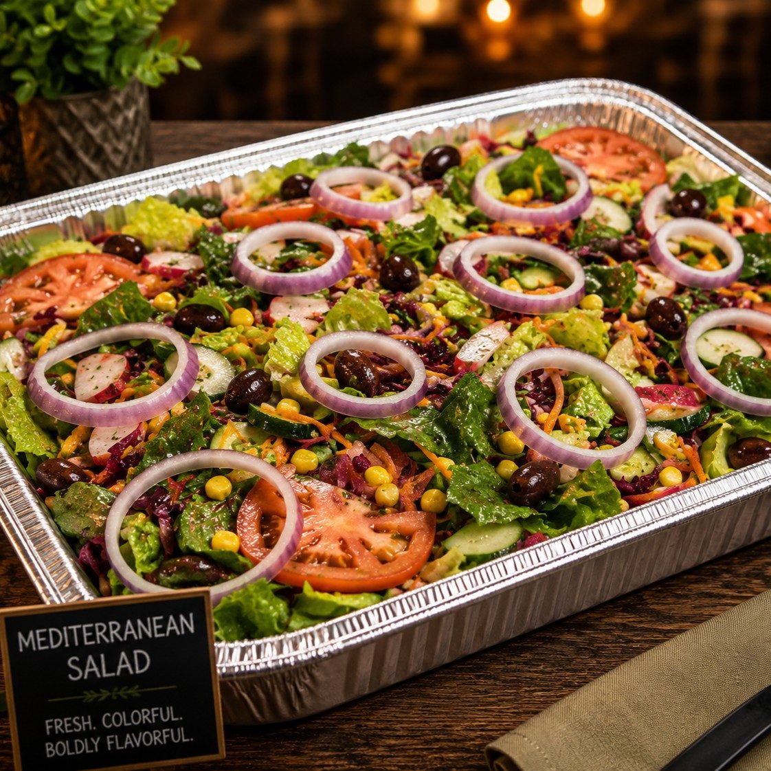 Mediterranean Salad Tray.