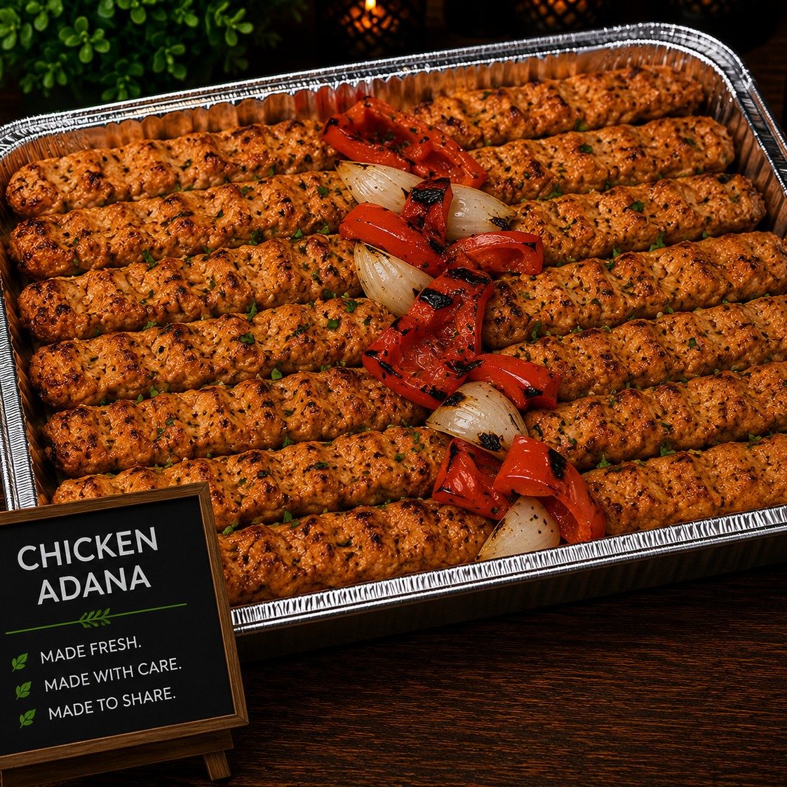 Chicken Adana Tray.