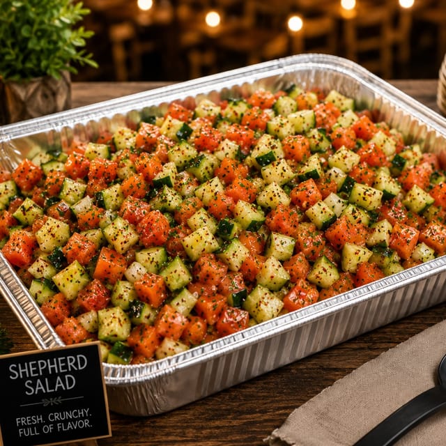 Shepherd Salad Tray.