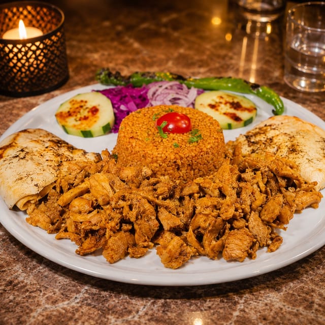 Chicken Gyro + 1 Pita.