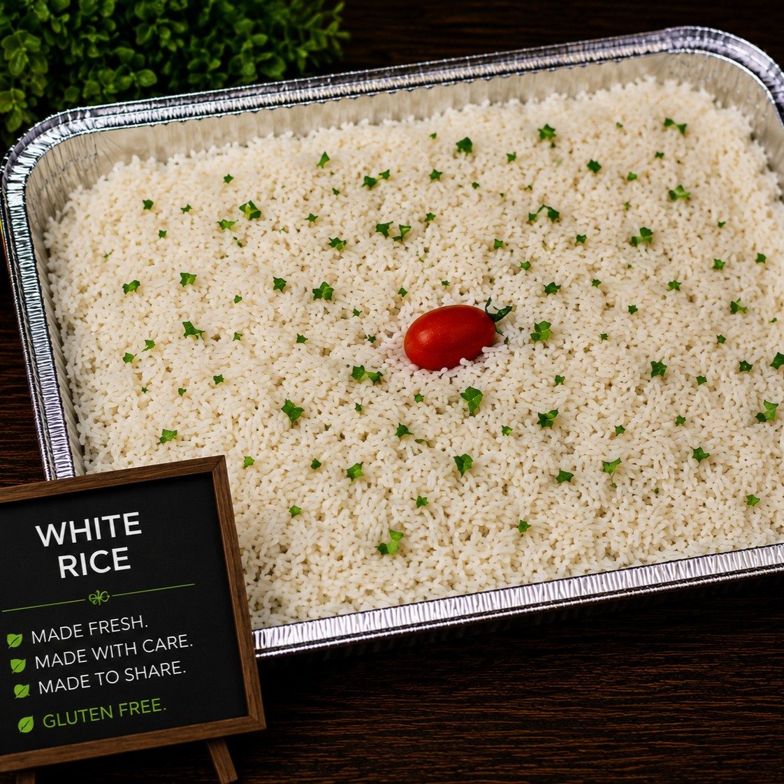White Rice Tray (Gluten Free).