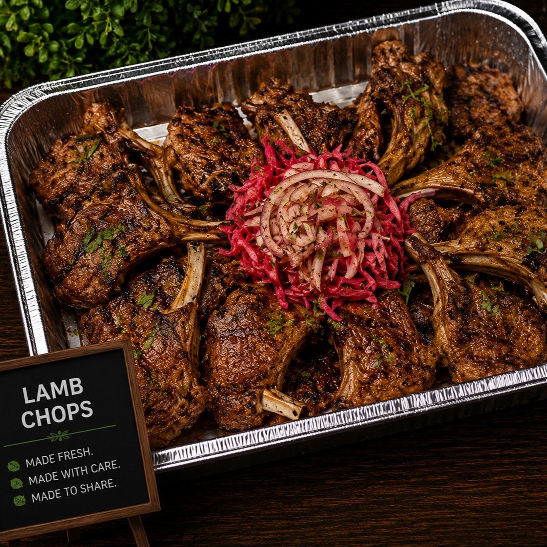 Lamb Chops Tray.