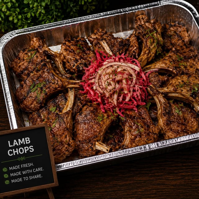 Lamb Chops Tray.