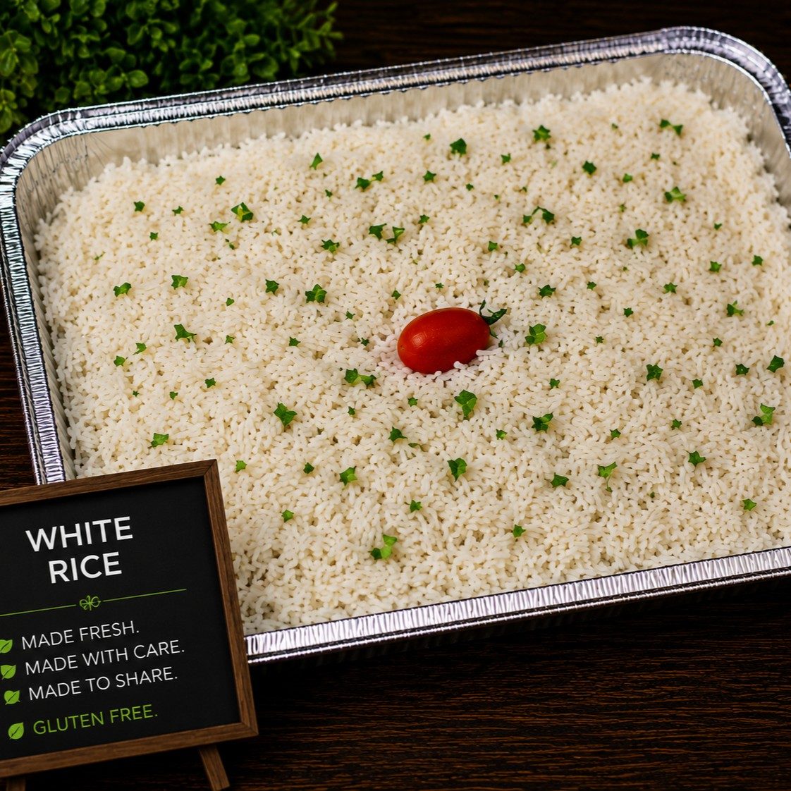 White Rice Tray (Gluten Free).