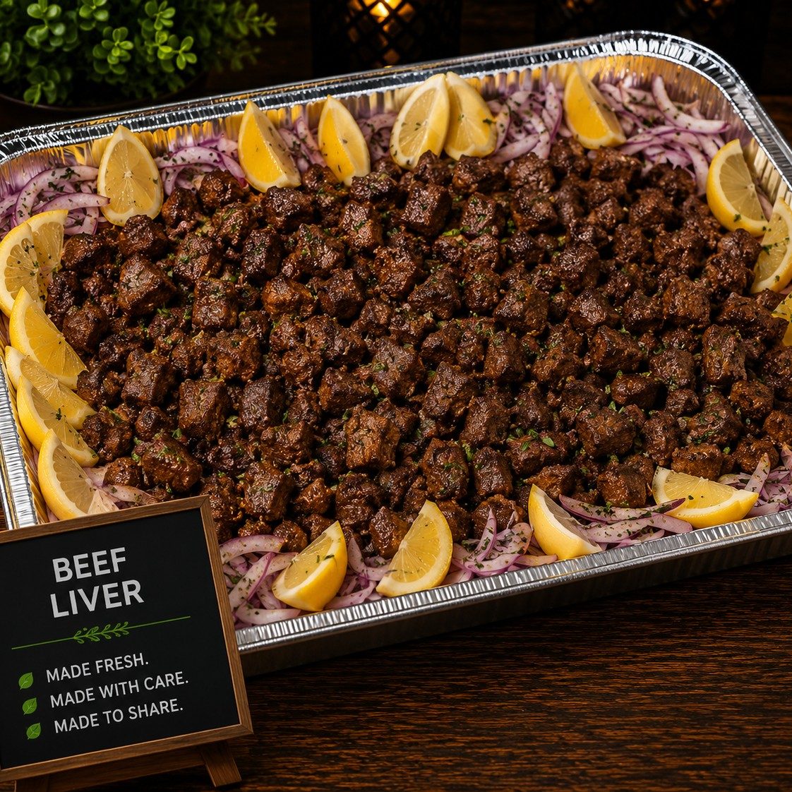 Beef Liver Half Tray Shallow.