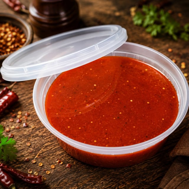 $ Red Chilli Tabasco Sauce 8OZ Container.