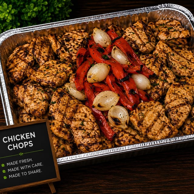 Chicken Chop Tray.